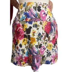 SC & Co Women Skirt 360 Tummy Control Stretch Pockets Floral, Size M, NWOT